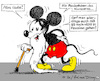 Cartoon: 100 Jahre Disney (small) by MarkusSzy tagged usa,walt,disne,100,jahre,jubiläum,mickey,mouse,95