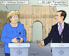 Cartoon: 1x noch Mercron (small) by MarkusSzy tagged frankreich,deutschland,paris,treffen,merkel,macron,arc,de,triomphe,verhüllung,transparenz,cristo,kunstaktion,kunstwerk,symbol,wahrzeichen