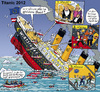 Cartoon: Euro-Titanic (small) by MarkusSzy tagged eurokrise,titanic,klassenkampf