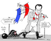 Cartoon: Fr. Ex-Präsident verurteilt (small) by MarkusSzy tagged frankreich,ex,präsident,korruption,justiz,gericht,urteil,verurteilt,haft,hausarrest,fussfessel,napoleon,waterloo,exil,st,helena