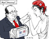 Cartoon: French Election 2 (small) by MarkusSzy tagged france,elections,hollande,national,assembly