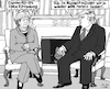 Cartoon: Herzlicher Empfang (small) by MarkusSzy tagged usa deutschland trump merkel staatsbesuch empfang weißes haus