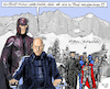 Cartoon: Mutationsgebiet (small) by MarkusSzy tagged deutschland,österreich,bayern,tirol,grenze,sperre,blockade,mutationsgebiet,quarantäne,virus,mutation,corona,covid19,mutanten,marvel,men,professor,magneto,wolferine