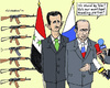 Cartoon: Solidarity (small) by MarkusSzy tagged syria,russia,assad,putin,support,trading,partner,arms