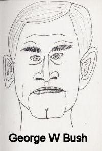 Cartoon: Caricature - George W bush (medium) by chriswannell tagged cartoon,caricature,george,bush