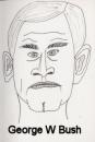 Cartoon: Caricature - George W bush (small) by chriswannell tagged cartoon,caricature,george,bush