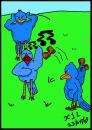 Cartoon: Twitter (small) by chriswannell tagged birds,singing,twitter,gag,cartoon