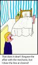 Cartoon: Unfathful Again (small) by chriswannell tagged gag unfaithful bedroom