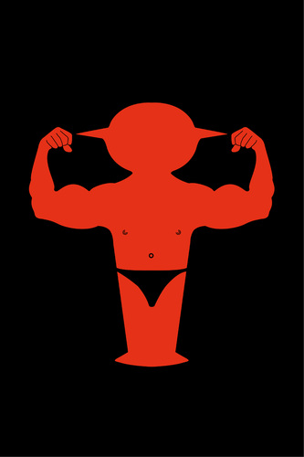 Cartoon: Adonis (medium) by Thomas Bühler tagged bodybuylding,muskeln,muskelmann