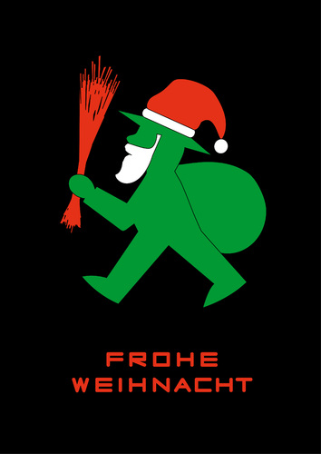 Cartoon: Frohe Weihnachten go (medium) by Thomas Bühler tagged ampelmännchen,engel,weihnachten,weihnachtsengel