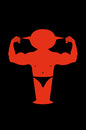 Cartoon: Adonis (small) by Thomas Bühler tagged muskelmann,muskeln,bodybuylding