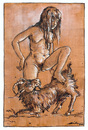 Cartoon: Frau mit Bock (small) by Thomas Bühler tagged bock hexe brocken