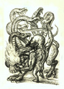 Cartoon: Herkules mit Hydra (small) by Thomas Bühler tagged mythologie sagen stark kraft muskeln kampf kämpfer kämpfen ungeheuer monster sieg griechenlan