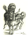 Cartoon: Kentaur beim Frauenraub (small) by Thomas Bühler tagged astrologie horoskop sternzeichen mythologie sagen esoterik prophezeiungen schicksal tierkreiszeichen