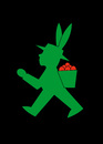 Cartoon: Osterhase (small) by Thomas Bühler tagged osterhase,ampelmännchen,hase,ostern