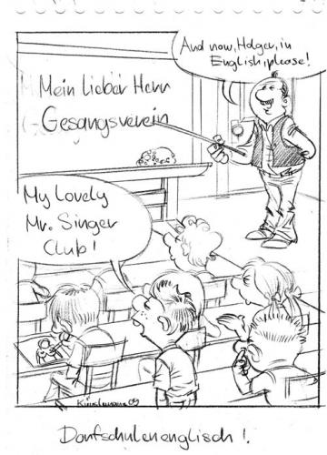 Cartoon: singerclub (medium) by künstlername tagged vjhmm