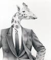 Cartoon: Giraffe Man (small) by jim worthy tagged giraffe animal illustration