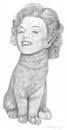Cartoon: Marilyn Kitty (small) by jim worthy tagged marilyn,monroe,cat,kitten,hollywood,pencil,illustration