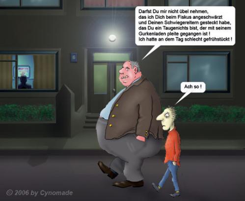 Cartoon: Dicke Freunde ! (medium) by moonman tagged freunde,verwandschaft,finanzen