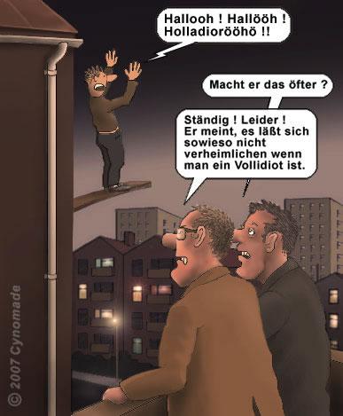 Cartoon: Nervfaktor 10 ! (medium) by moonman tagged nachbarn,nerven,wahnsinn