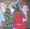 Cartoon: Weihnachten wird abgerechnet! (small) by moonman tagged weihnachtsmann,rache,vergeltung,verhaftung