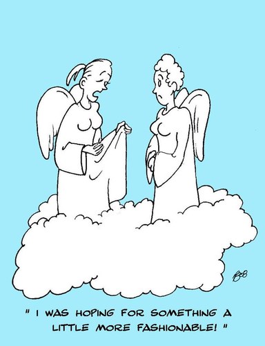 Cartoon: Fashion (medium) by aarbee tagged angels,fashion,women