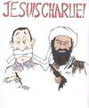 Cartoon: Je Suis Charlie (small) by aarbee tagged charlie freedom art humor political