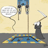 Cartoon: Fahrstuhl (small) by Thorsten Klomfass tagged fahrstuhl,lift,tod,defekt,kaputt,notdienst