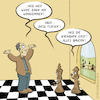 Cartoon: Immobilien (small) by Thorsten Klomfass tagged schach,könig,dame,immobilien,makler