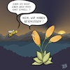 Cartoon: Ladenschluss (small) by Thorsten Klomfass tagged ladenschluss,feierabend,natur,biene,blume,tulpe