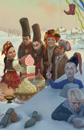 Cartoon: Welcome Dears (medium) by waldemar_kazak tagged putin,medvedev