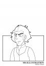 Cartoon: Sweeney Todd 2 Lineart (small) by ms-illustration tagged sweeney,todd,barbier,messer,blut,horror