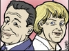 Cartoon: Nicolas e Angela (small) by basfardo tagged nicolas,angela,sarkozy,merkel