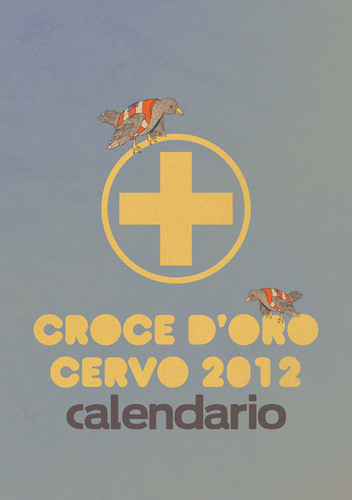 Cartoon: 2012 croce  oro cervo calendar (medium) by elmoro tagged illustration,digital,illustrator,calendar,art,drawing