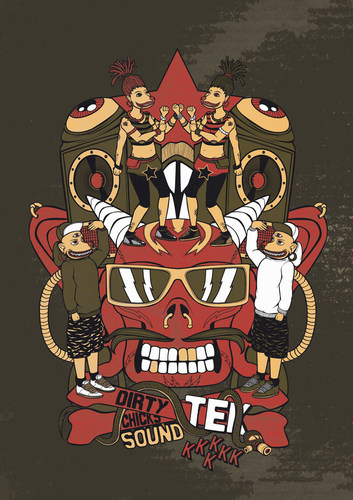 Cartoon: dirty tek (medium) by elmoro tagged illustration,illustrator,digital,vector,art