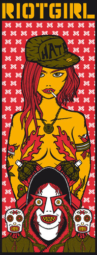 Cartoon: Riot Girl (medium) by elmoro tagged mouse,girl,illustration,illustrator,digital,art