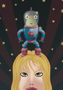 Cartoon: little alien (small) by elmoro tagged illustration,vector,illustrator,drawing,girl