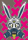 Cartoon: white tek rabbit (small) by elmoro tagged illustration,illustrator,digital,vector,art
