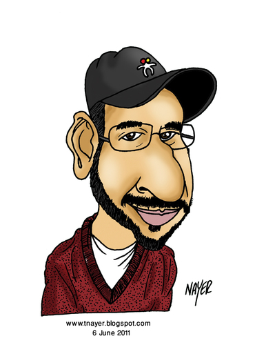 Cartoon: Camilo Triana (medium) by Nayer tagged camilo,triana,cartoonist,colombia,nayer