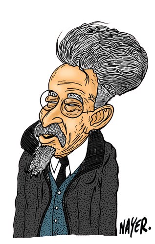 Cartoon: Leon Trotsky (medium) by Nayer tagged leon,trotsky,communism,russia,ussr,marx,marxism