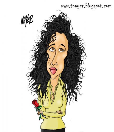 Cartoon: Menekse Cam (medium) by Nayer tagged menekse,cam,cartoonist,turkey,nayer