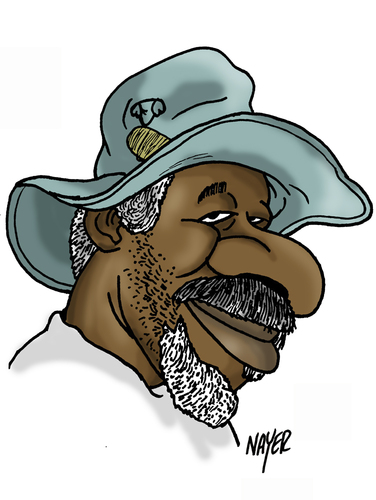 Cartoon: Taban Lo Liyong (medium) by Nayer tagged african,sudan,writer,liyong,lo,taban