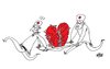 Cartoon: Broken Heart (small) by Nayer tagged broken,heart,love,aid