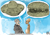 Cartoon: Conversation between worlds (small) by Nayer tagged hanger