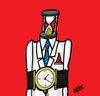 Cartoon: Time (small) by Nayer tagged time life end chain human dead death