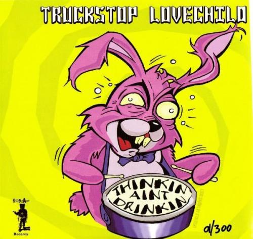 Cartoon: truckstop lovechild 7inch cover (medium) by Christian Nörtemann tagged bunny