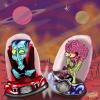 Cartoon: Space race 3000 A.D. (small) by Christian Nörtemann tagged space,dracula,ufo