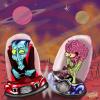 Cartoon: Space race 3000 A.D. (small) by Christian Nörtemann tagged space dracula ufo