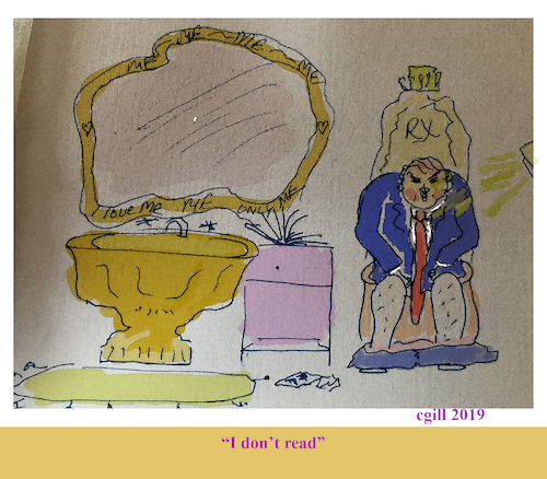 Cartoon: Himself (medium) by cgill tagged president,mueller,toiletpaper