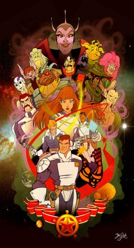 Cartoon: Galaxy Rangers (medium) by Dirk ESchulz tagged galaxy,rangers